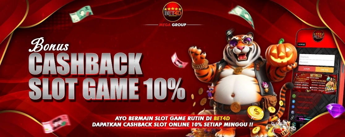 CASHBACK SLOT ONLINE 10% (BONUS HARI MINGGU)